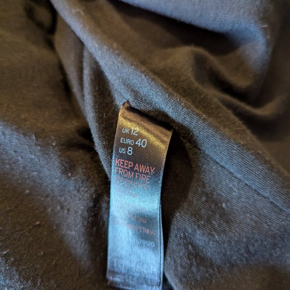 Topshop Black Faux Leather Biker Jacket - Picture 5 of 5